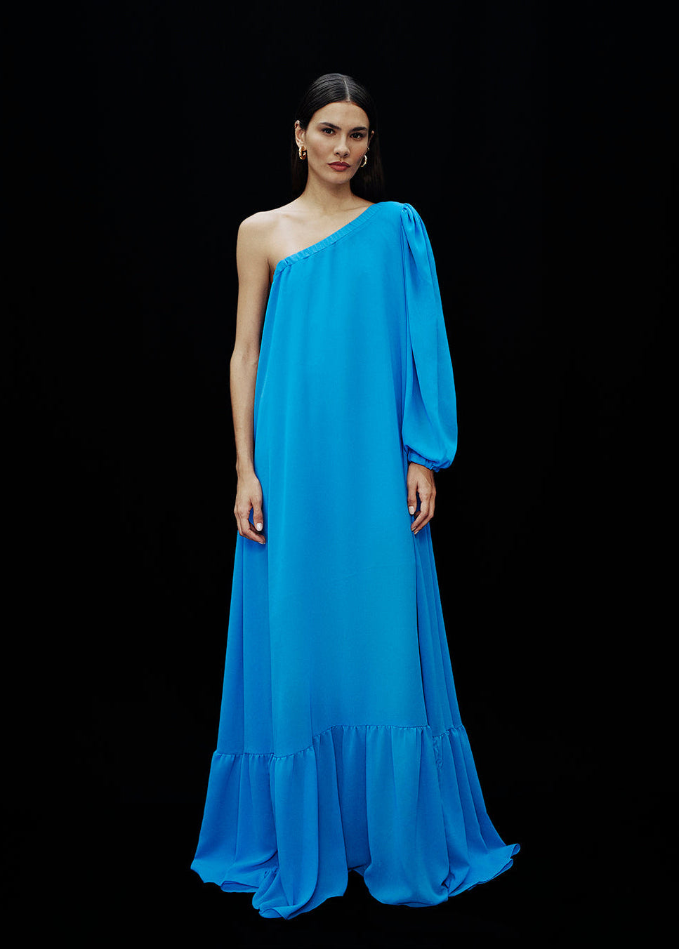 VESTIDO KRONNE FLUIDO OMBRO ÚNICO