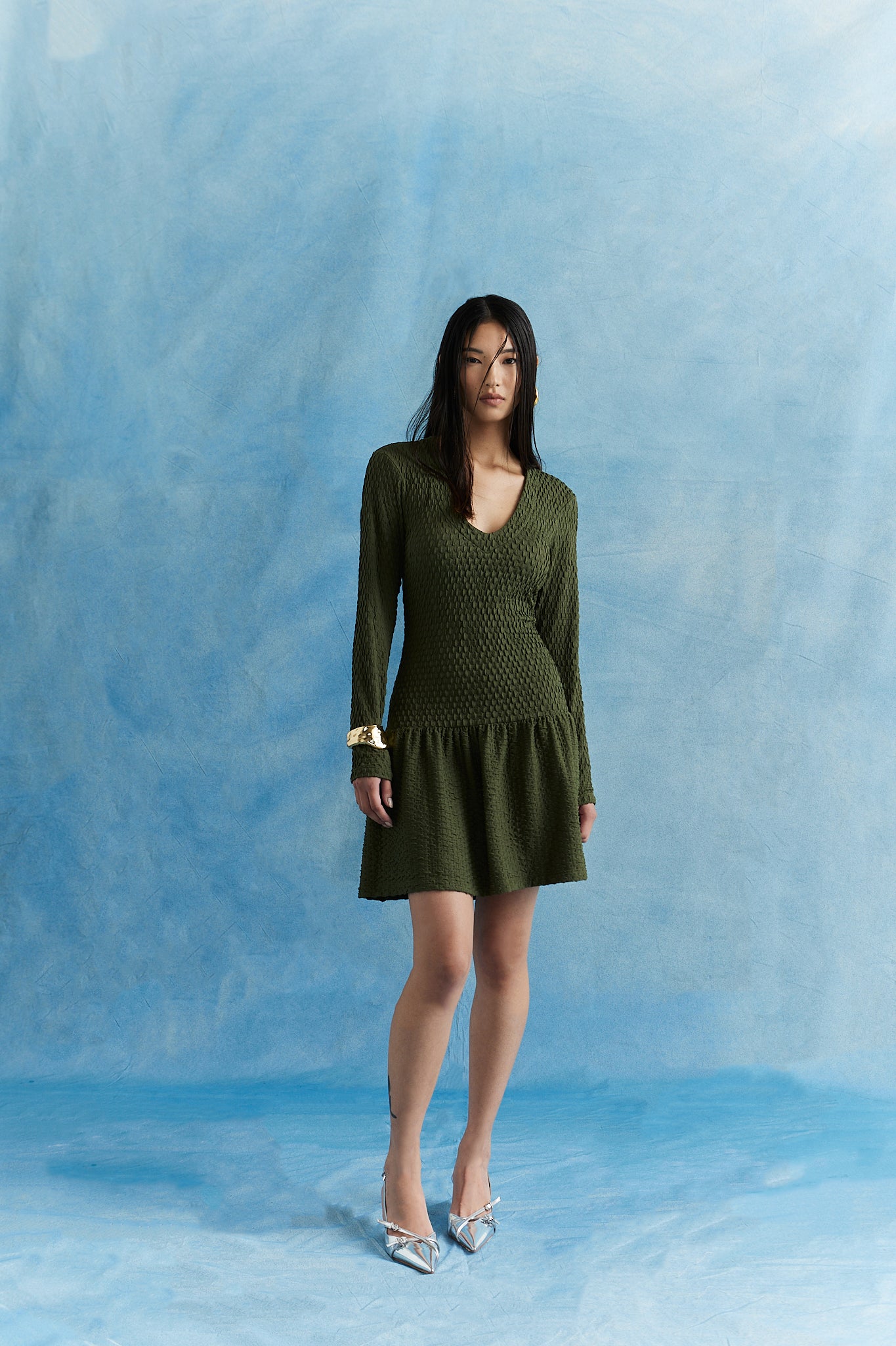 Vestido decote V - Kronne
