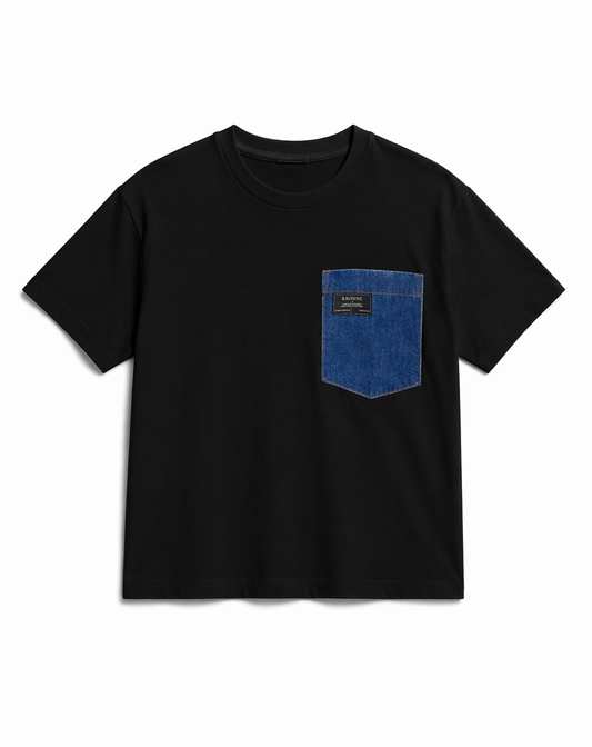 T-SHIRT COM BOLSO JEANS KRONNE