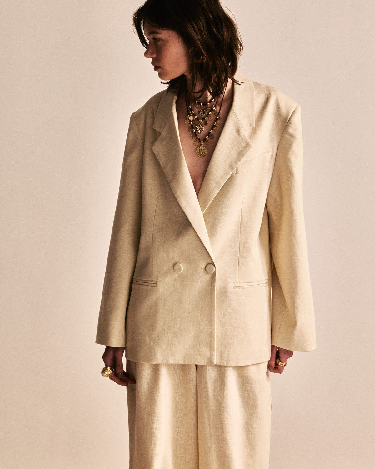 BLAZER OVER LINHO KRONNE