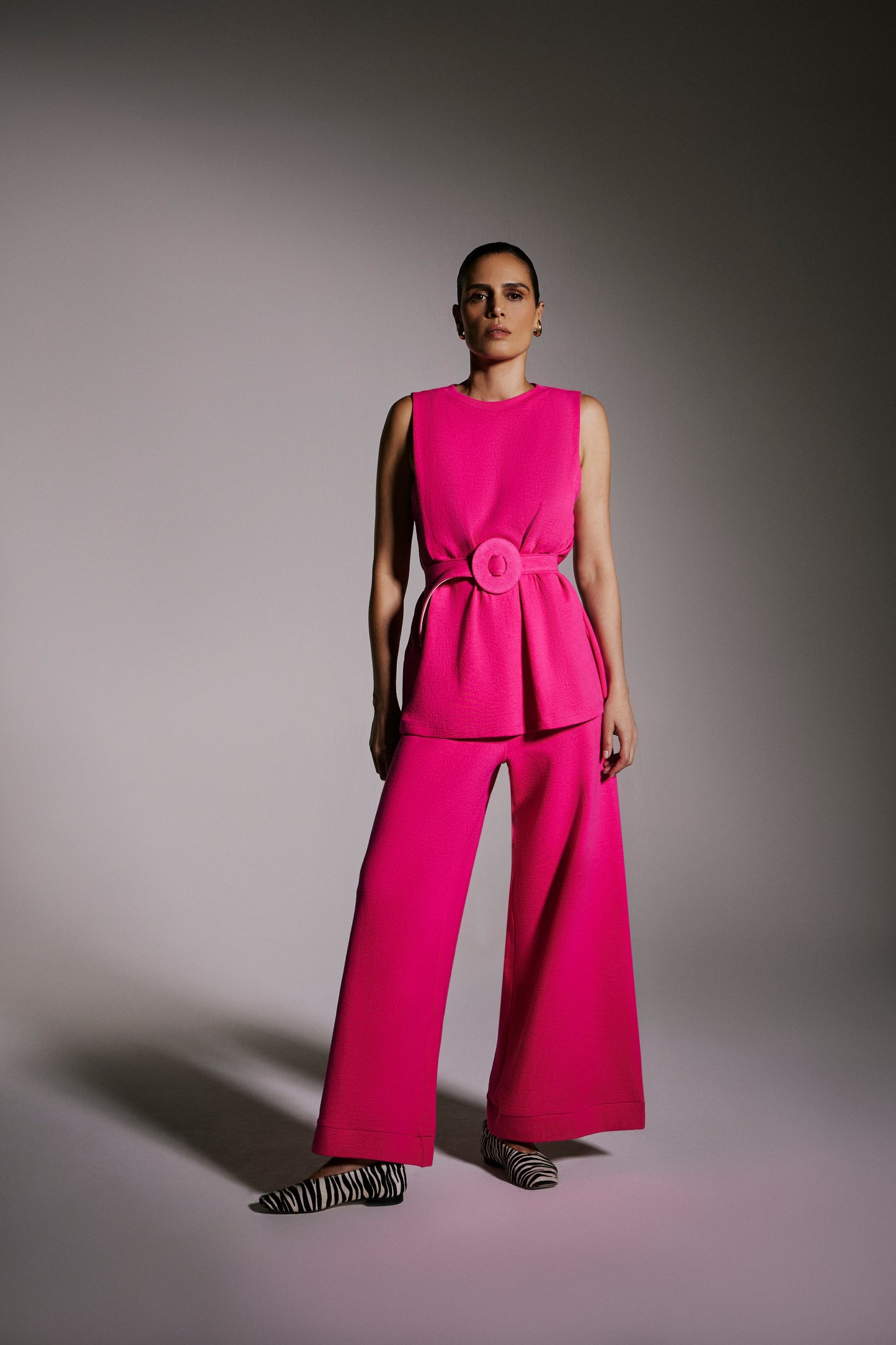 Conjunto blusa c/ prega e calça - Kronne