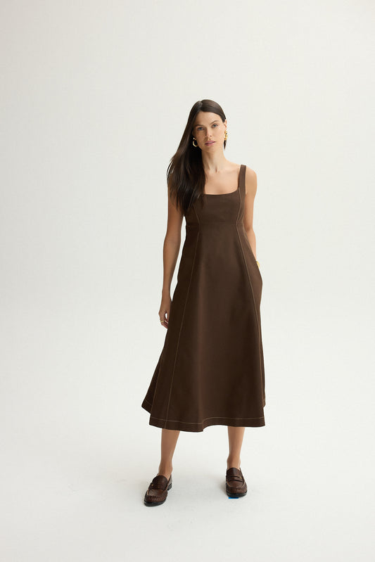 VESTIDO KRONNE MIDI NESGADO