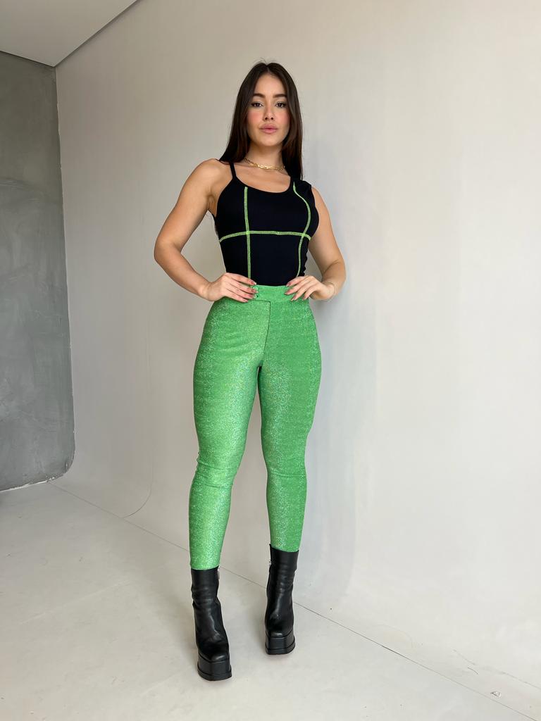 Calça Legging Lurex - Kronne