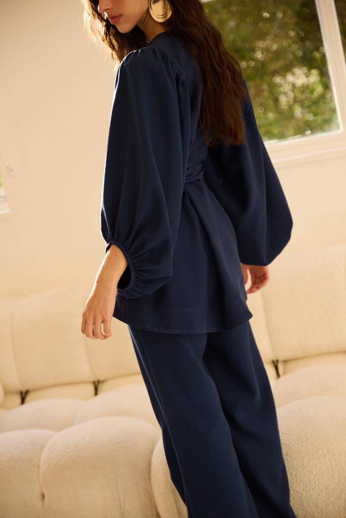 CONJUNTO KIMONO + CALÇA LINHO KRONNE