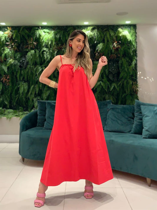 Vestido Longo Desfiado - Kronne