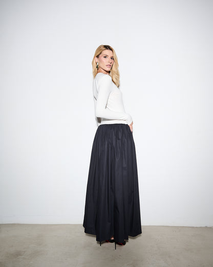 VESTIDO BICOLOR COM OMBREIRAS KRONNE