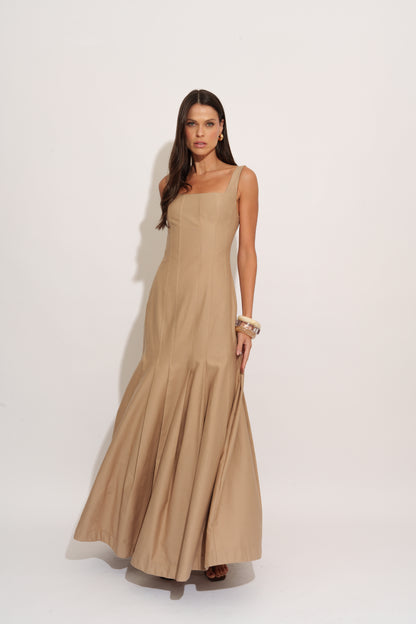 VESTIDO RECORTES E PREGAS KRONNE