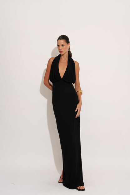 VESTIDO DECOTE PROFUNDO KRONNE