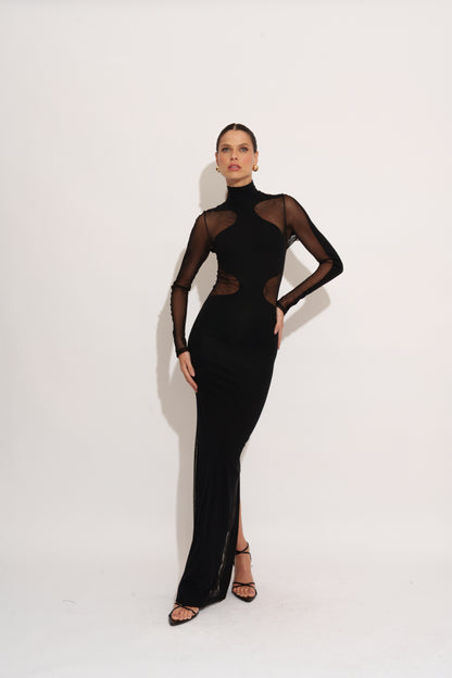 VESTIDO TRANSLÚCIDO CURVAS KRONNE