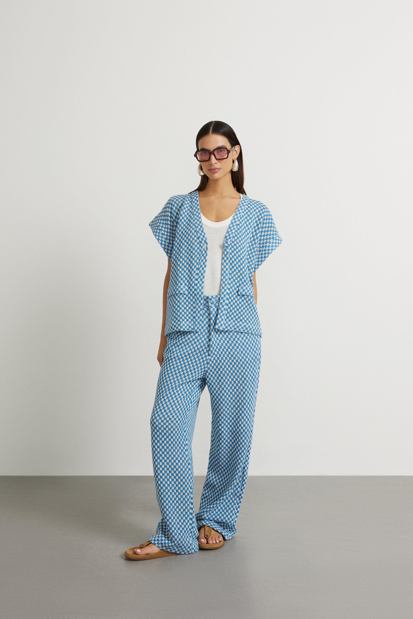 CALÇA TRICOT RETA KRONNE