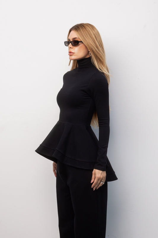 CONJUNTO BLUSA PEPLUM E CALÇA KRONNE