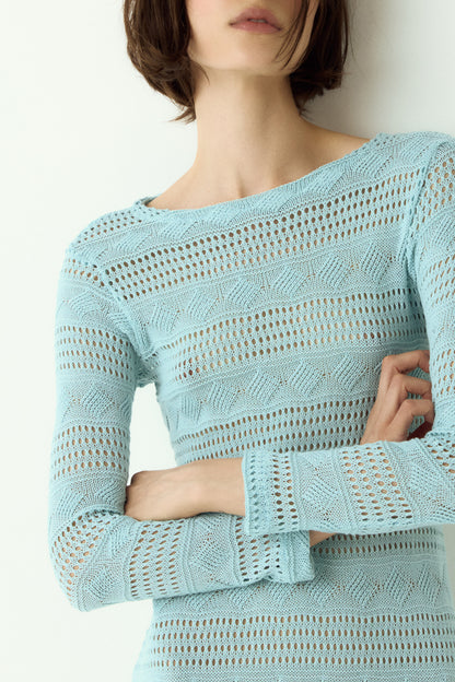 VESTIDO MANGA LONGA TRICÔ KRONNE