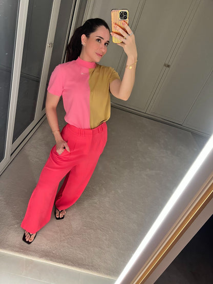 CALÇA COM PREGAS ALFAIATARIA KRONNE