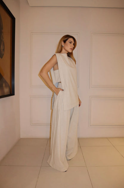 BLUSA ASSIMÉTRICA KRONNE LINHO