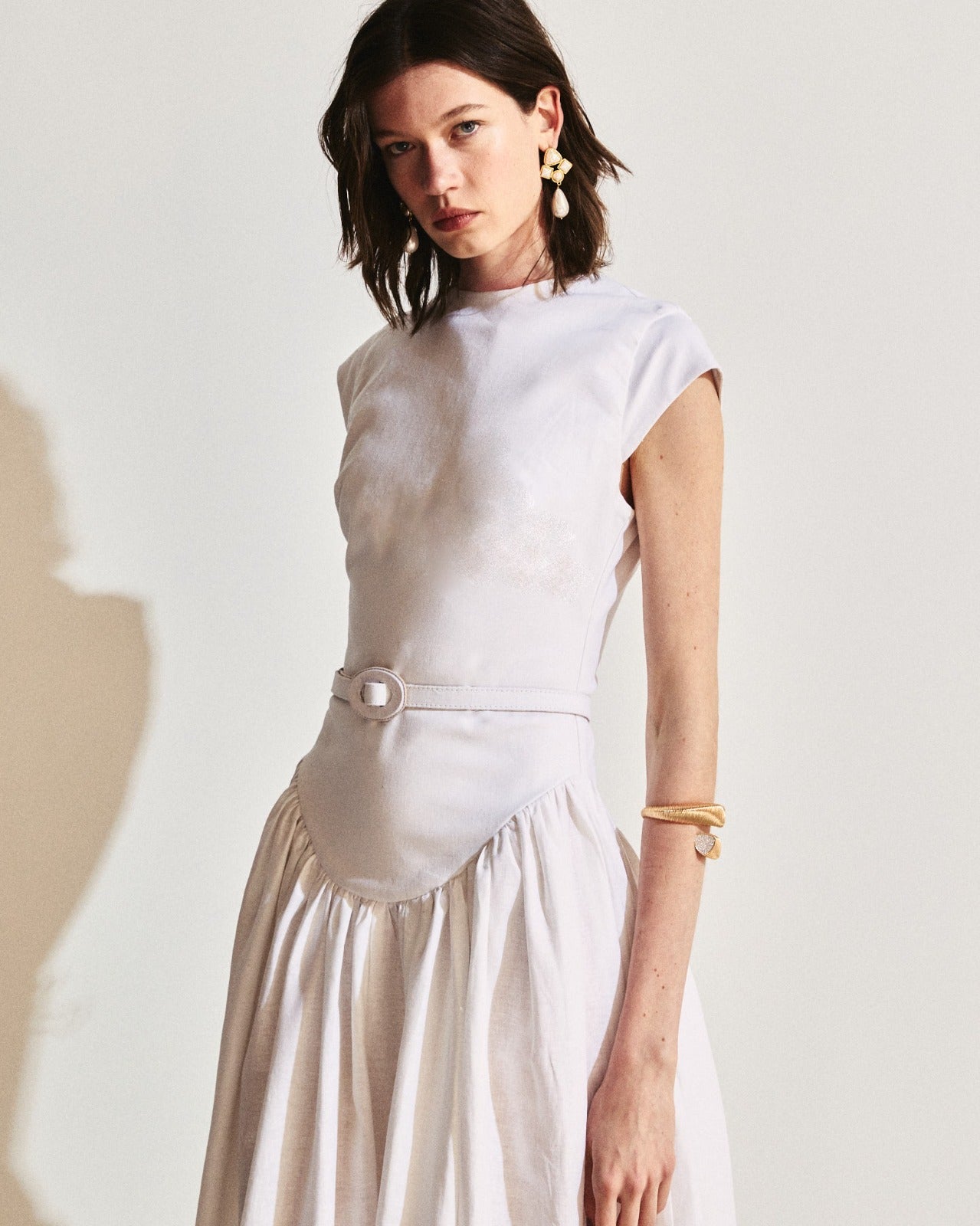 VESTIDO LONGO COM CINTO KRONNE