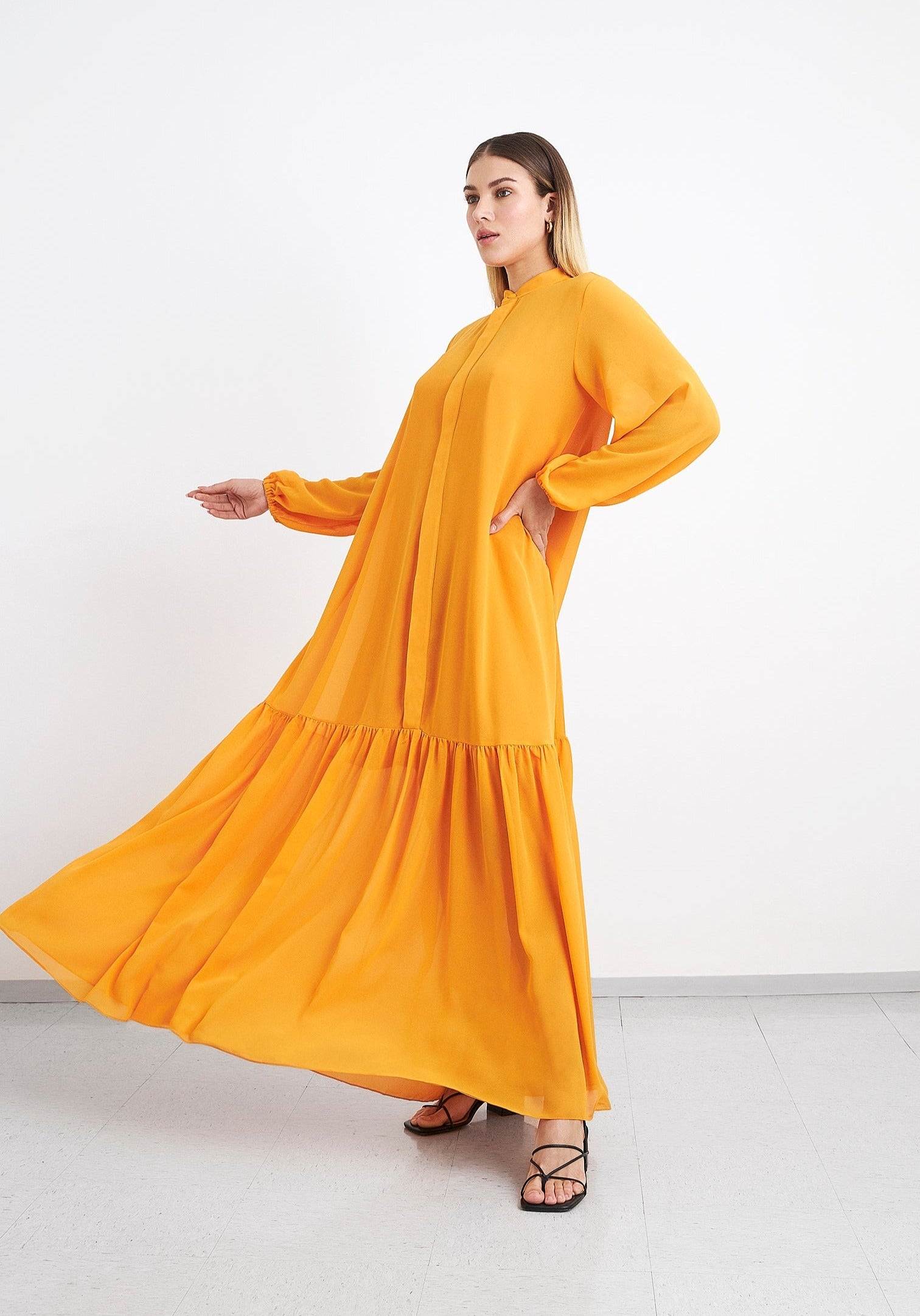 Vestido Chamise com Babado - Kronne 